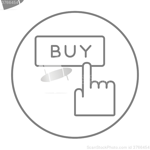 Image of Buy button line icon.