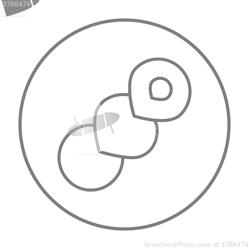 Image of Spiral bread line icon.