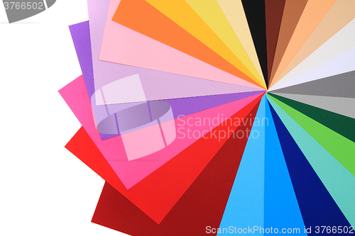 Image of color papers background