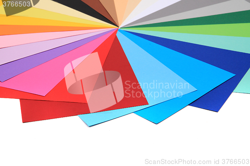 Image of color papers background