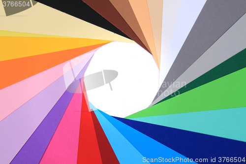 Image of color papers background
