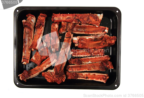 Image of smoked pig ribs 