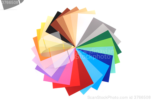 Image of color papers background