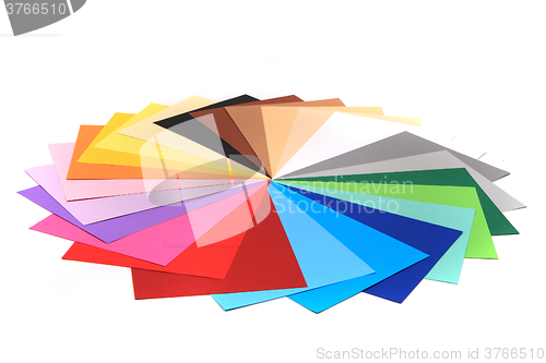 Image of color papers background