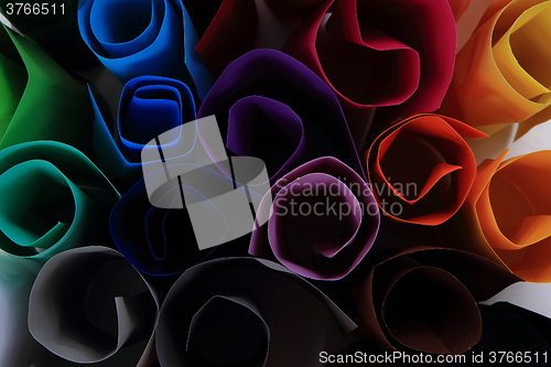 Image of color papers background
