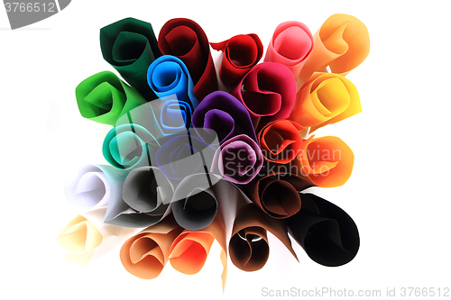 Image of color papers background