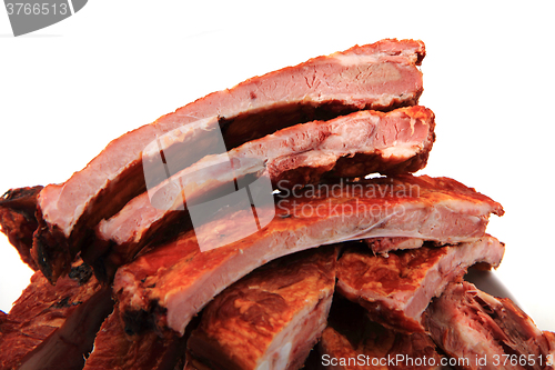 Image of smoked pig ribs 