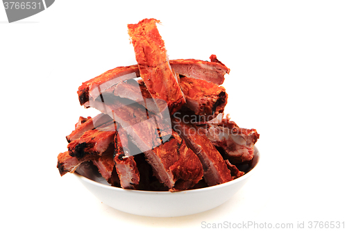 Image of smoked pig ribs 