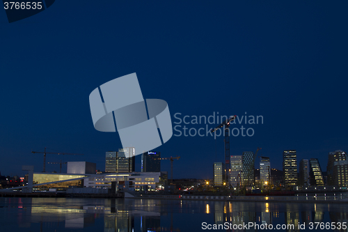 Image of Oslo Skyline by night