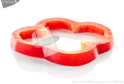 Image of red paprika slice