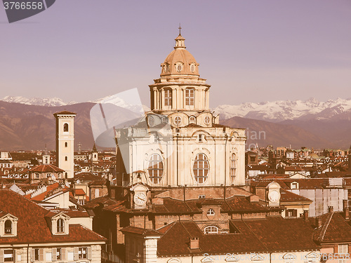 Image of San Lorenzo church, Turin vintage