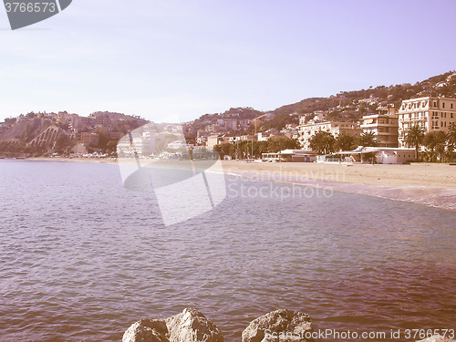 Image of Retro looking Beach picture