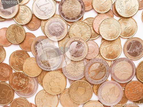 Image of  Euro coins vintage