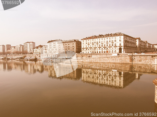 Image of River Po, Turin vintage