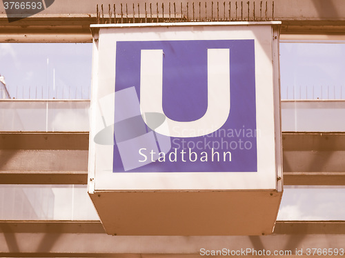 Image of  Ubahn sign vintage