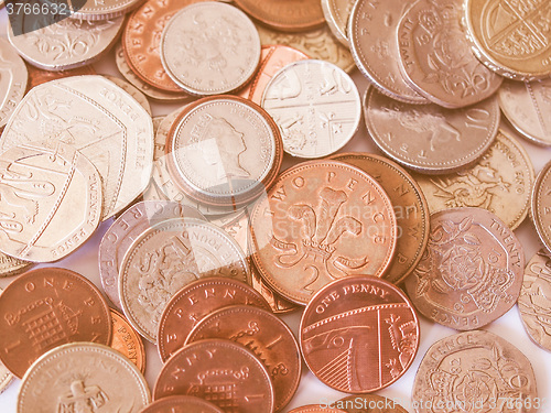 Image of  British pound coin vintage