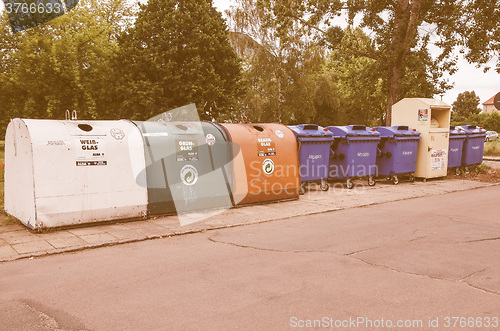 Image of  Waste sorting bin vintage