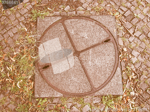 Image of  Manhole detail vintage