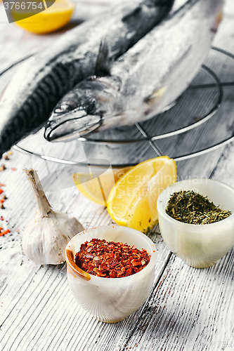 Image of Carcasses frozen mackerel