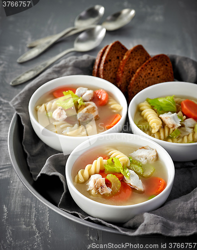 Image of Chicken and vegetable soup