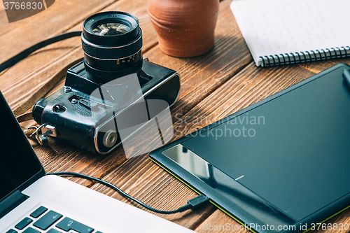Image of Work space for photographer
