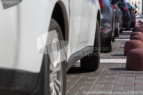 Image of The image of cars on a parking