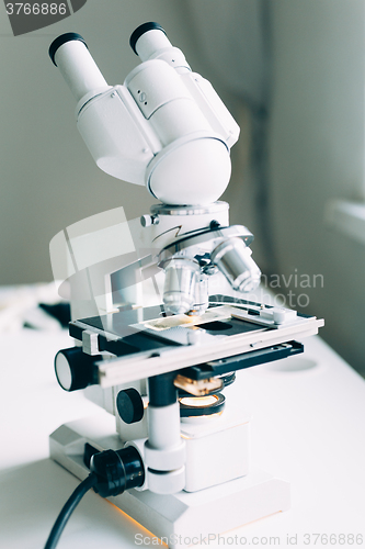 Image of Microscope in Laboratory 
