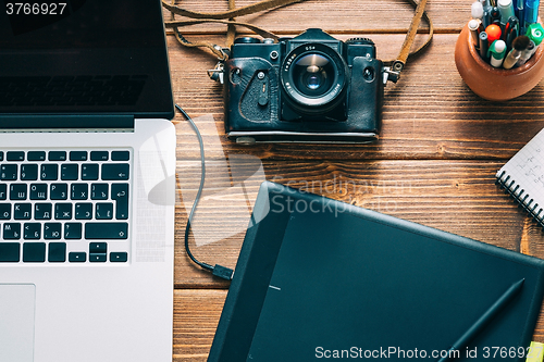 Image of Work space for photographer