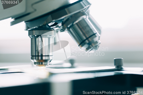 Image of Microscope in Laboratory 