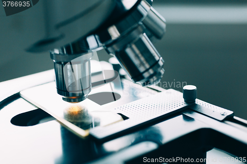 Image of Microscope in Laboratory 
