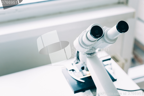 Image of Microscope in Laboratory 