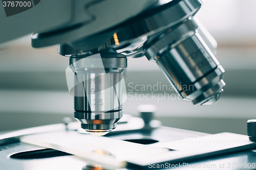 Image of Microscope in Laboratory 
