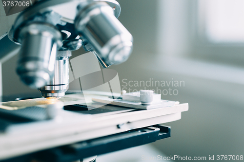 Image of Microscope in Laboratory 