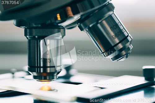 Image of Microscope in Laboratory 