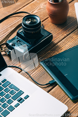 Image of Work space for photographer