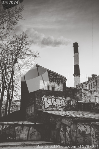 Image of Gray industrial landscape 