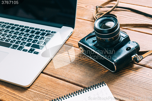 Image of Work space for photographer