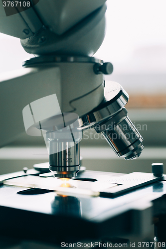 Image of Microscope in Laboratory 