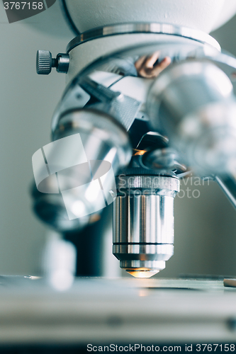 Image of Microscope in Laboratory 