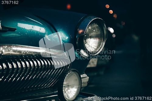 Image of Headlight of old car