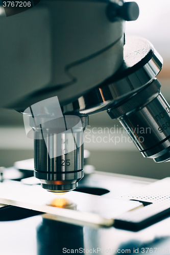 Image of Microscope in Laboratory 