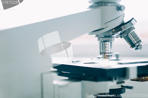 Image of Microscope in Laboratory 