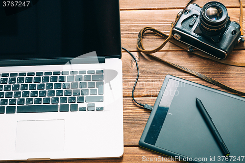 Image of Work space for photographer