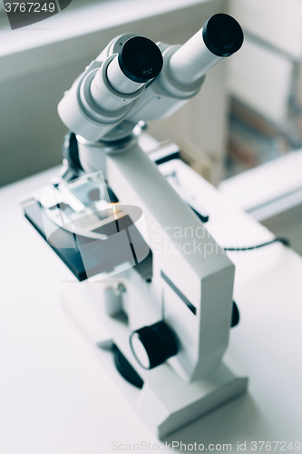 Image of Microscope in Laboratory 