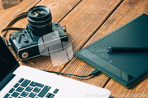 Image of Work space for photographer