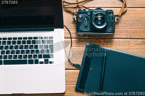 Image of Work space for photographer