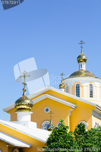 Image of Yellow orthodox church 