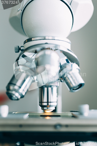 Image of Microscope in Laboratory 