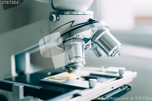 Image of Microscope in Laboratory 