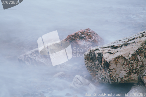 Image of Large rocks on the coast